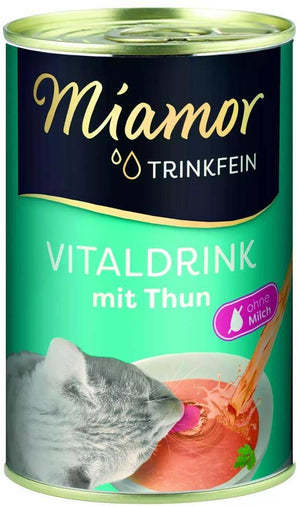 Miamor Vital Drink s Tuňákem 135 ml – Vital drink pro kočky s tuňákem, podpora zdraví a hydratace, balení 135ml.
