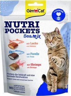 GimCat Pamlsky pro kočky seamix 150g – Mix pamlsků s mořskými přísadami pro kočky, balení 150g