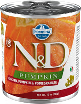 N&D DOG PUMPKIN Adult Chicken & Pomegranate, 285 g, výživné krmivo s kuřetem a dýní.