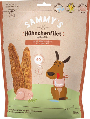 Bosch Sammy’s pochoutka, Chicken Fillet, 190 g, kuřecí pamlsky pro psy.