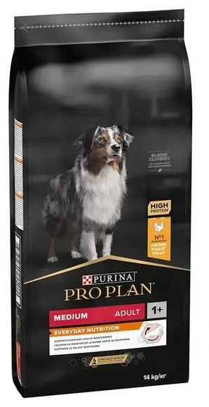 Balení krmiva ProPlan Dog Adult Medium EverydayNutr Chicken 14kg pro dospělé psy střední velikosti.