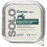 SOLO Cervo 100% (jelen) vanička 100g - Jelení maso jako skvělý zdroj bílkovin pro kočky a psy, podporující zdraví svalů.