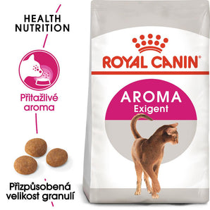 Royal Canin Feline Exigent Aroma 4kg – Krmivo pro vybíravé kočky preferující výraznou vůni, podpora chuti a zdraví, balení 4kg.