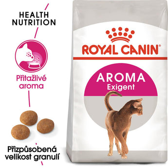 Royal Canin Feline Exigent Aroma 4kg – Krmivo pro vybíravé kočky preferující výraznou vůni, podpora chuti a zdraví, balení 4kg.