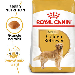 Royal Canin Breed Zlatý Retriever 12kg – Kompletní krmivo pro zlaté retrívry, podpora zdraví srsti a kloubů, balení 12kg.
