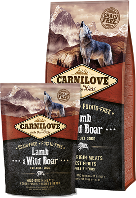 Carnilove Dog Lamb & Wild Boar for Adult 12kg - krmivo s jehněčím a divočákem pro dospělé psy, podpora kloubů.