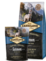 Carnilove Dog Salmon for Adult 12kg - lososové krmivo pro dospělé psy, podpora zdravé kůže a srsti.