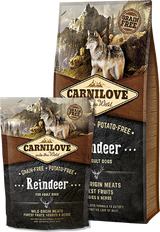 Carnilove Dog Reindeer for Adult 12kg - krmivo s masem soba pro dospělé psy, podpora svalů a kloubů.