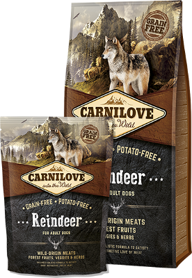 Carnilove Dog Reindeer for Adult 12kg - krmivo s masem soba pro dospělé psy, podpora svalů a kloubů.