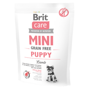 Brit Care Dog Mini Grain Free Puppy Lamb 400g - Bezobilné krmivo pro štěňata malých plemen s jehněčím.