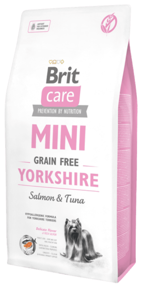 Brit Care Dog Mini Grain Free Yorkshire 7kg - Bezobilné krmivo pro malé plemeno Yorkshire.