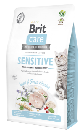 Brit Care Cat Grain-Free Sensitive Insect Food Allergy Management 2kg