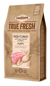 Carnilove Dog True Fresh Turkey Puppy 4kg - krmivo s čerstvým krůtím masem pro štěňata, podpora růstu a zdraví.