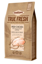 Carnilove Dog True Fresh Chicken Senior Weight 4kg - krmivo s kuřecím masem pro starší psy, podpora zdravé váhy.