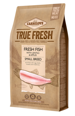 Carnilove Dog True Fresh Fish Adult Small Breed 1,4kg - rybí krmivo pro dospělé psy malých plemen, podpora zdraví a vitality.