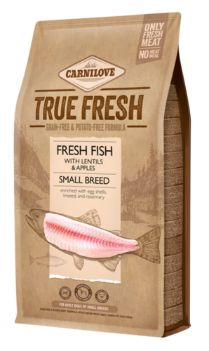 Carnilove Dog True Fresh Fish Adult Small Breed 4kg - krmivo s čerstvým rybím masem pro dospělé psy malých plemen.