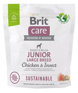 Brit Care Dog Sustainable Junior Large Breed 1kg - Ekologické krmivo pro mladé psy velkých plemen.