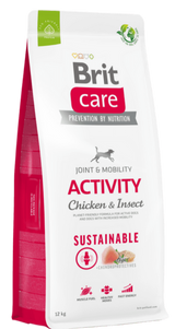 Brit Care Dog Sustainable Activity 12kg - Kompletní krmivo pro aktivní psy, podpora energie a vytrvalosti.