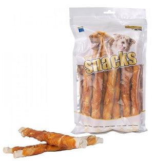 Magnum Chicken Roll on Rawhide stick 500g - kuřecí rolka na tyčince z hovězí kůže, 500g balení.