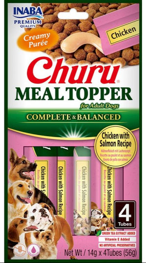 Churu Dog Meal Topper Chicken with Salmon Recipe 4x14g