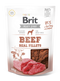 Brit Jerky Beef Fillets 80g - hovězí filé pro psy, přírodní pamlsek bohatý na bílkoviny.