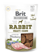 Brit Jerky Rabbit Meaty Coins 80g - plátky z králičího masa pro psy, bohaté na bílkoviny a minerály.