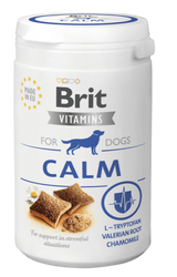 Brit Dog Vitamins Calm 150g - vitamíny na uklidnění psů, podpora relaxace a proti stresu.