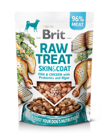 Brit Raw Treat Dog Skin&Coat, Fish&Chicken 40g - pamlsky s rybím a kuřecím masem pro zdravou kůži a srst.