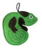 Hračka pes LEATHER CHAMELEON kůže, zelená 16 cm Kiwi – kožená hračka ve tvaru chameleona, zelená barva.