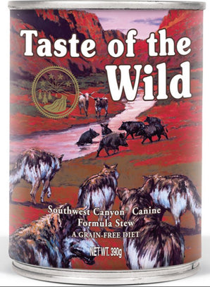 Konzerva Taste of the Wild Southwest Canyon 390g pro psy s chutí divokého západu.
