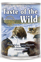 Konzerva Taste of the Wild Pacific Stream 390g pro psy s lososem a bramborami.