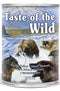 Konzerva Taste of the Wild Pacific Stream 390g pro psy s lososem a bramborami.