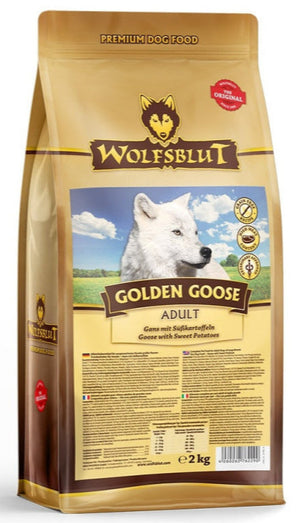 Granule Wolfsblut Dog Adult Golden Goose s husím masem pro dospělé psy, 2 kg.