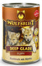 Konzerva Wolfsblut Dog Puppy Deep Glade s divočákem pro štěňata, 395 g.