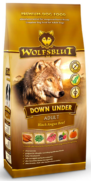 Granule Wolfsblut Dog Adult Down Under s klokaním masem pro dospělé psy, 2 kg.