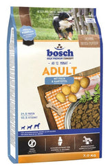 Bosch Dog Adult, fish & potato, 3 kg, hypoalergenní krmivo pro psy.