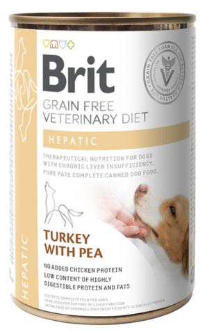 Brit VD Dog GF konz Hepatic 400g