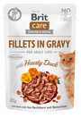 Brit Care Cat Fillets in Gravy Hearty Duck 85g