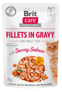 Brit Care Cat Fillets in Gravy Savory Salmon 85g