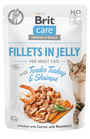 Brit Care Cat Fillets in Jelly with Turkey&Shrimps 85g