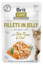 Brit Care Cat Fillets in Jelly with Trout&Cod 85g
