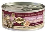Carnilove White konz Mus Meat Turkey&Salmon Kitten 100g – Konzerva pro koťata s krůtím a lososem, balení 100g