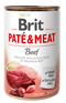 Brit Dog konz Paté & Meat Beef 400g - paštika s hovězím masem pro psy, podpora zdraví a vitality.