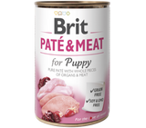 Brit Dog konz Paté & Meat Puppy 400g - paštika pro štěňata, podpora růstu a zdraví.