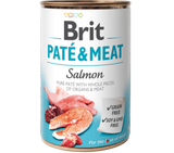 Brit Dog konz Paté & Meat Salmon 400g - paštika s lososem pro psy, bohatá na omega-3 mastné kyseliny.