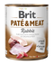Brit Dog konz Paté & Meat Rabbit 800g - konzerva s králíkem pro psy, kompletní výživa.