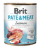 Brit Dog konz Paté & Meat Salmon 800g - konzerva s lososem pro psy, podpora zdravé srsti a kůže.