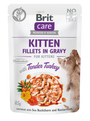 Brit Care Cat Fillets in Gravy Kitten Tend.Turkey 85g