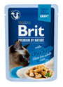 Brit Premium Cat D Fillets in Gravy with Chicken 85g