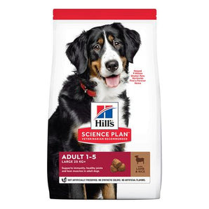 Hill's Can. SP Adult Large Lamb&Rice 14kg – krmivo pro dospělé psy velkých plemen, příchuť jehněčí a rýže, balení 14 kg.